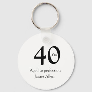 40 jaar gerijpt tot perfectie verjaardagsnaam eenv sleutelhanger