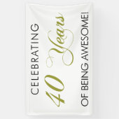 40 jaar Geweldige banner zijn (Verticaal)