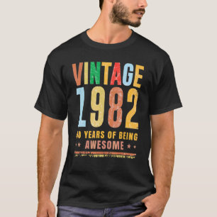 40 jaar Geweldige geboortedag 1982 T-shirt
