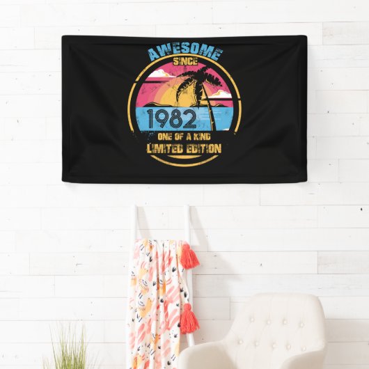 40 jaar Geweldige sinds 1982 40e verjaardag Spandoek (Insitu)