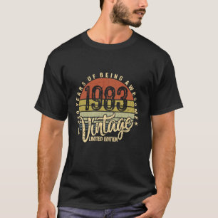 40 jaar Geweldige sinds 1983 40e verjaardag T-shirt