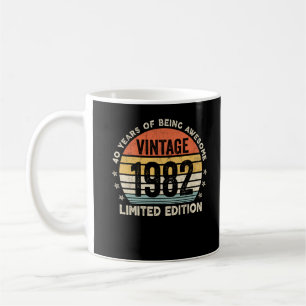 40 jaar Geweldige Vintage 1982 Koffiemok