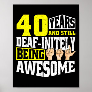40 jaar Geweldige zijn Poster