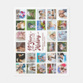 40 JAAR IN HET MAKING 26 Foto Ruby Jubileum Fleece Deken (Voorkant)