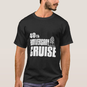 40 Jaar Jubileum Cruise Vakantie Familie T-shirt