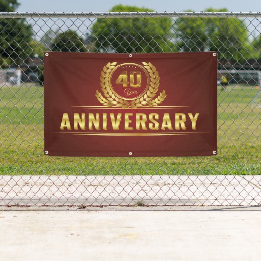 40 jaar Jubileum Spandoek (Insitu)