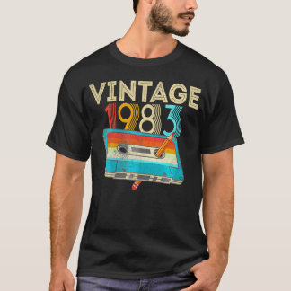 40 Jaar Oud 1983 Cassettebandje 40e Verjaardag T-shirt