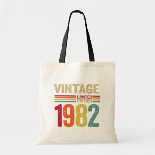 40 jaar oud cadeau  1982- 40e verjaardag tote bag