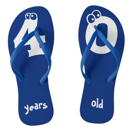 40 jaar oud Cool Birthday Design Teenslippers (Voetbed)