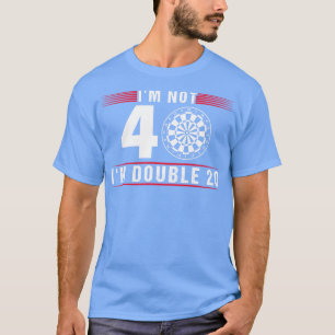 40 jaar oud darts cadeau t-shirt