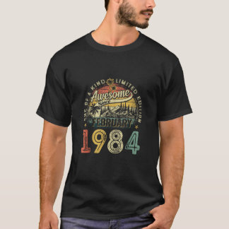 40 Jaar Oud  Februari 1984 40e Verjaardag G T-shirt
