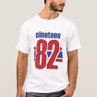 40 jaar oud geboren in 1982 Vintage ninen 82 40th  T-shirt