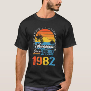 40 jaar oud  Geweldige September 1982 40th B T-shirt
