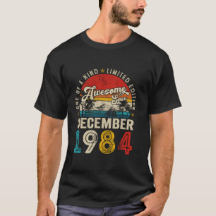 40 jaar oud Geweldige sinds december 1984 40e gebo T-shirt