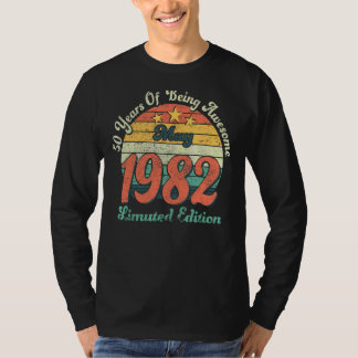 40 jaar oud Geweldige sinds mei 1982 50ste verjaar T-shirt
