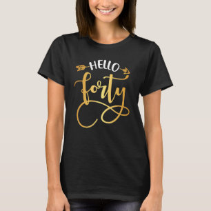 40 jaar oud Hallo 40e verjaardag Pa T-shirt