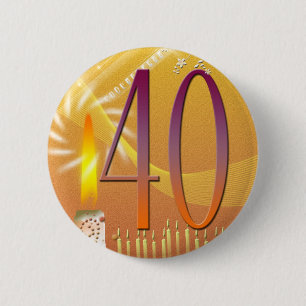 40 jaar oud! ronde button 5,7 cm