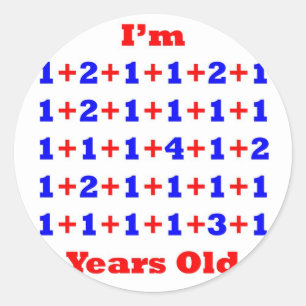 40 jaar oud! ronde sticker
