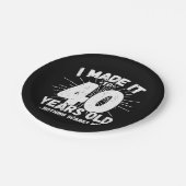 40 Jaar Oud Sarcastisch Meme Grappige 40e Verjaard Papieren Bordje (Gekanteld)