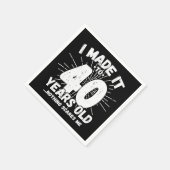 40 Jaar Oud Sarcastisch Meme Grappige 40e Verjaard Servet (Hoek)