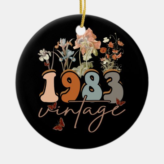 40 jaar oud T-shirt 1983 40e verjaardag Keramisch Ornament (Voorkant)