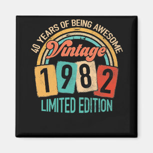 40 jaar oud van Geweldige in 1982 40e verjaardag Magneet