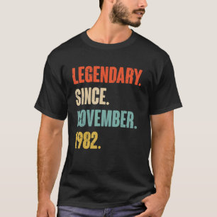 40 jaar oude 40e verjaardag Legenda sinds november T-shirt