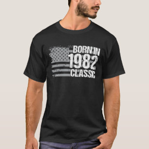 40 jaar oude Amerikaanse vlag Klassiek 1982 40th T-shirt