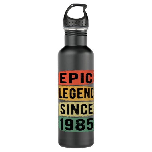 40 jaar oude Bday 1985 Epic Legend 40e verjaardag Waterfles (Voorkant)