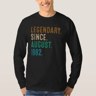 40 jaar oude legenda sinds augustus 1982 40e geboo t-shirt