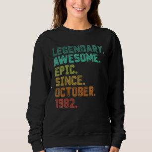 40 jaar oude legering sinds oktober 1982 40e geboo trui