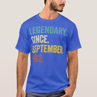 40 jaar oude legerlijster sinds september 1982 40e t-shirt
