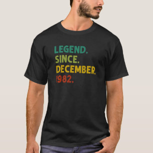 40 jaar oude leggende sinds december 1982 40e gebo t-shirt