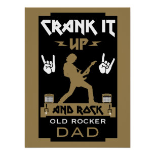 40 jaar oude rockers perfect poster