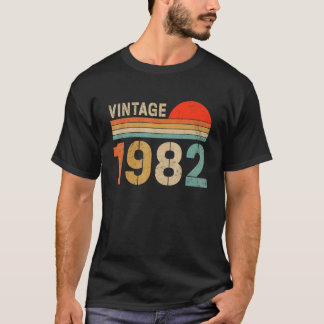 40 jaar oude Vintage 1982 40e verjaardag T-shirt