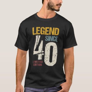40 jaar oude Vintage 1982 40e verjaardag T-shirt