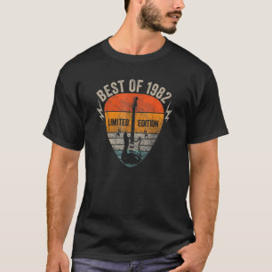 40 jaar oude Vintage 1982 Best of Guitar Mannen 40 T-shirt