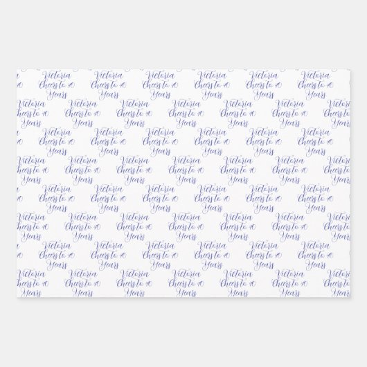 40 jaar roze lavendel 40e verjaardag inpakpapier vel (Voorkant 2)