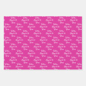 40 jaar roze lavendel 40e verjaardag inpakpapier vel (Voorkant)