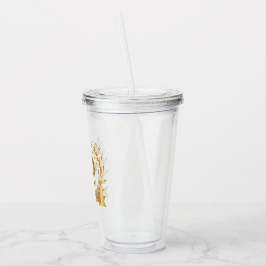 '40 jaar van awesomeness' gouden look acryl drinkbeker (Links)