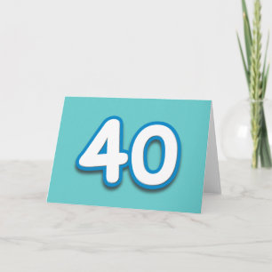 40 Jaar Verjaardag of Jubileum - Tekst toevoegen Kaart