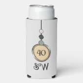 40 jaar voeg initialen toe elke leeftijd waarop pe (Seltzer Voorkant)