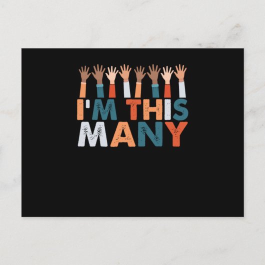 40-jarige feestdag 40e verjaardag briefkaart (Voorkant)