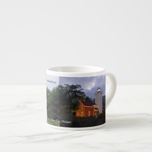 40 Mile Point Lighthouse 2 pict espresso mug (Devant droit)