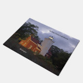 40 Mile Point Lighthouse bij schemerdeur mat (Schuin)