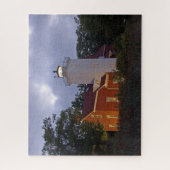 40 Mile Point Lighthouse bij schemering Legpuzzel (Verticaal)