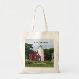 40 Mile Point Lighthouse canvas tas