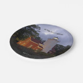 40 Mile Point Lighthouse dusk paper bord (Gekanteld)