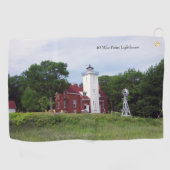40 Mile Point Lighthouse golfhanddoek (Horizontaal)