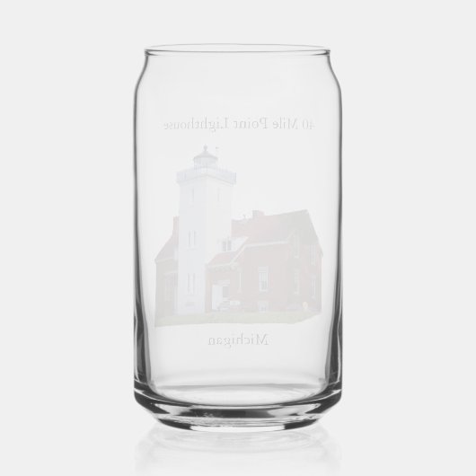 40 Mile Point Lighthouse peut verre (Verso)